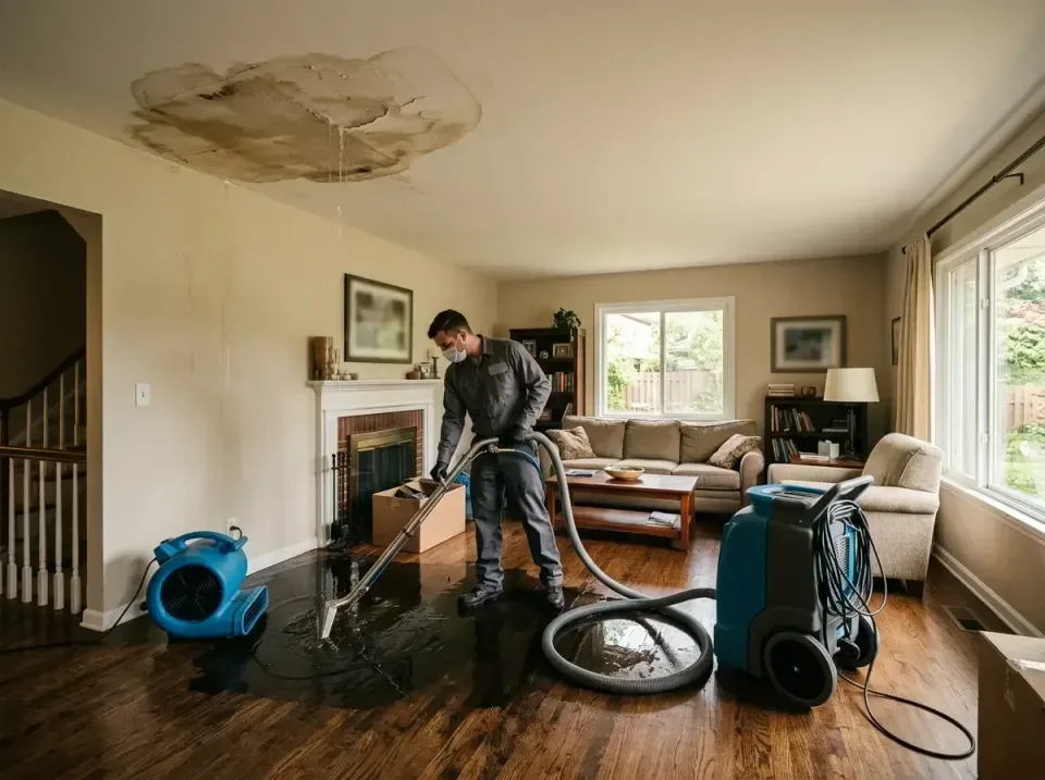 attic-pipe-burst-ceiling-drip-008 — frequently asked questions, Water Damage Restoration & Carpet Care in McCordsville, IN